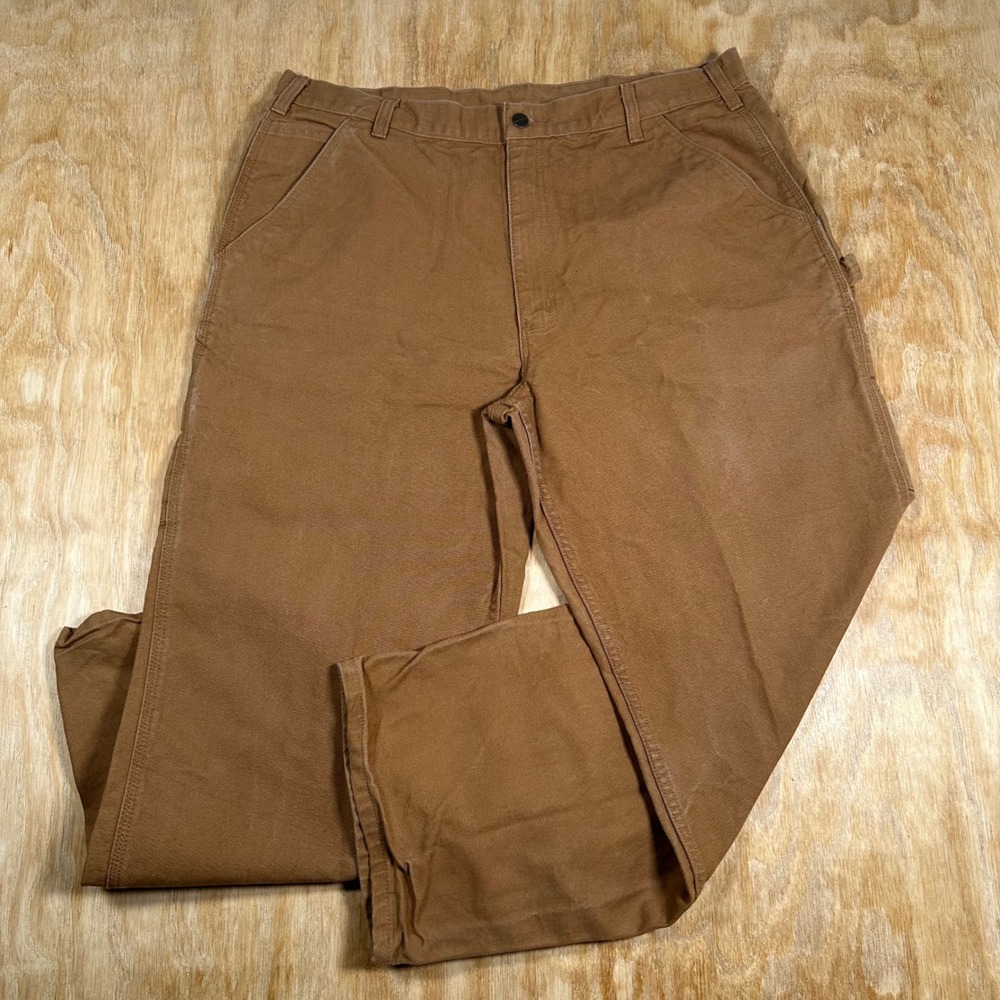 Carhartt B11-BRN Loose Fit Duck Canvas Carpenter Work Pants Brown 40x30